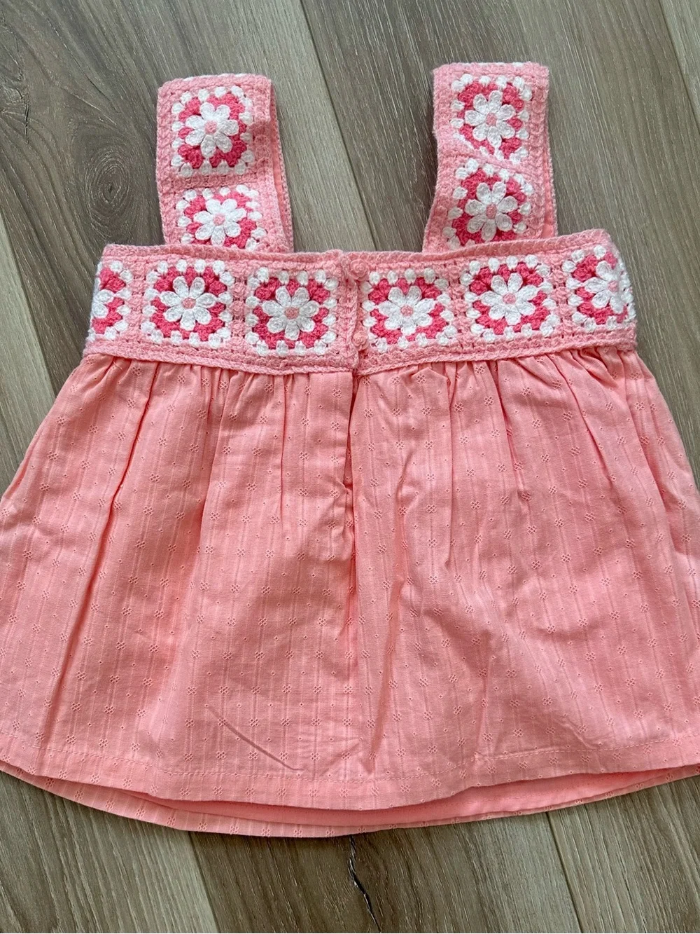 Haute Hippie Pink Crochet Trim Tank Top with Coral Shorts {Size 4T | NWT}